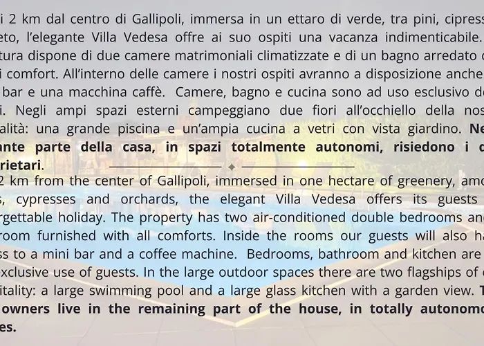 Vedesa Daire Gallipoli